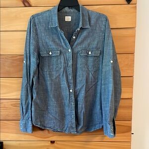 J. Crew Blue Casual Button Down Shirt